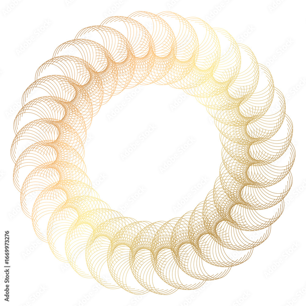 Poster design elements. wave of many purple lines circle ring. abstract vertical wavy stripes on white back