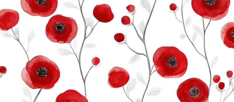 Hand drawn floral pattern. Illustration for postcard, poster, decor, fabric