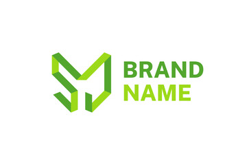 Modern MY letter 3D monogram logo design with geometric and minimal style. Creative vector logomark template ideal for branding, business identity, and digital design projects