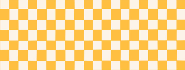 Check board seamless pattern background. Checkered board style. Chess Pattern. Grid geometric rectangle shape. Flat vector illustration 