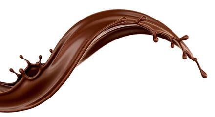 Creative Melted Chocolate Splash with Sweet Dessert, melted chocolate dripping Splash