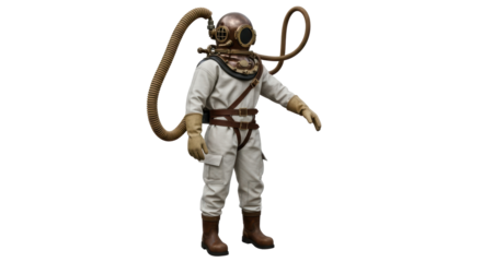 Isolated Old Diving Suit