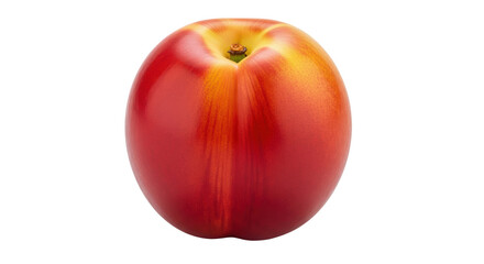 Isolated Nectarine on White Background