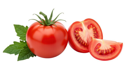 Isolated Tomatoes on White Background