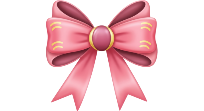 Isolated Pink Bow