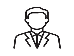 Corporate Company Profile Template Icon in Elegant Minimal Clean Vector Illustration