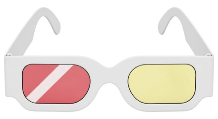 Isolated Anaglyph Glasses