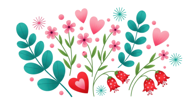 Isolated Floral Pattern