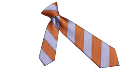 Isolated Striped Necktie Fashion Accessory