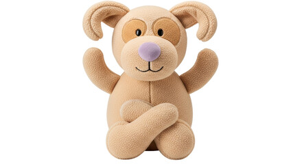 Isolated Stuffed Dog