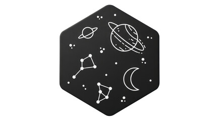 Isolated Space Icon Pattern