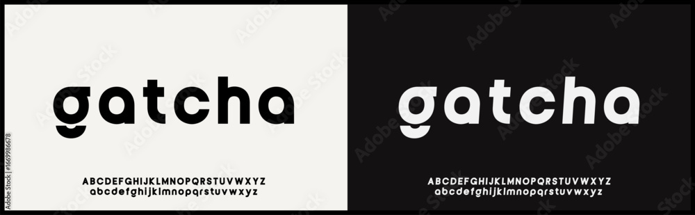 Poster modern bold sans serif vector font. alphabet vector with uppercase and lowercase. modern minimalist 