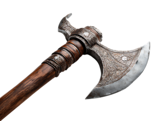 Battle Axe Image On White Background