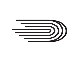 Stylish Desert Icon in Modern Minimal Clean Vector Artwork Illustration