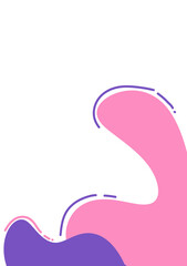 abstract background vector curve pink color