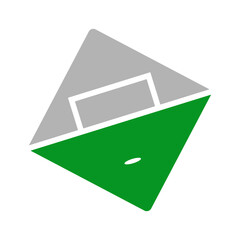 Soccer icon logo illustration