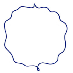 Electric Blue Glowing Frame: Abstract Design Element