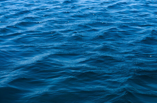 Ocean surface, blue sea texture background