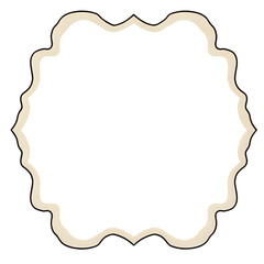 Elegant Scalloped Frame: Perfect for Design Projects