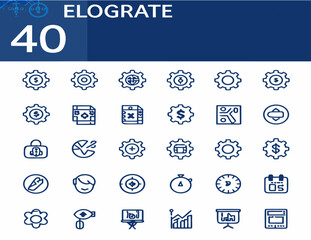 business and finance icons set
