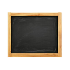 Blackboard wood frame empty blank isolated education classroom copy space clean