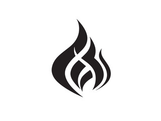 Bright Flame Fire Icon with Contemporary Attractive Line Vector Artwork