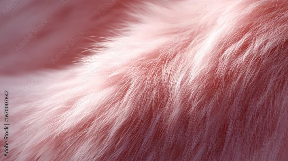 Poster explore the mesmerizing texture of soft pink fur. ideal for soothing visuals, design projects, and a