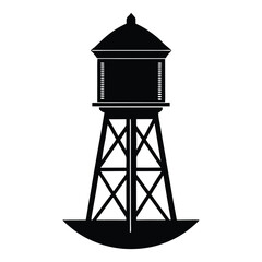 lighthouse silhouette vector illustration