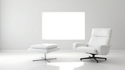 Modern home interior with bedroom, living room, kitchen, and corridor. cozy sofa, bed, chairs, table, sideboard, mirrors, and flowers. Unique color scheme of white, grey, black, purple, blue, green.
