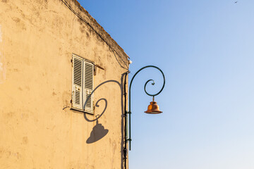 Vintage Citroën Méhari car in orange parked in Cargèse France, Corsica, Cargèse, 18 June 2025
