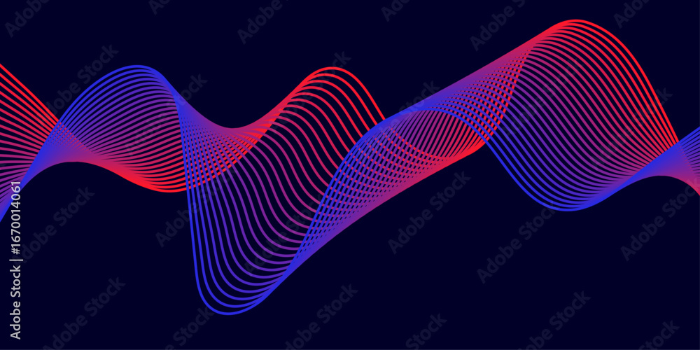 Poster abstract digital waves of particles. sound wave element. equalizer for music.
