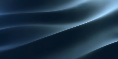 Fototapeta premium Black satin fabric gradient wave background