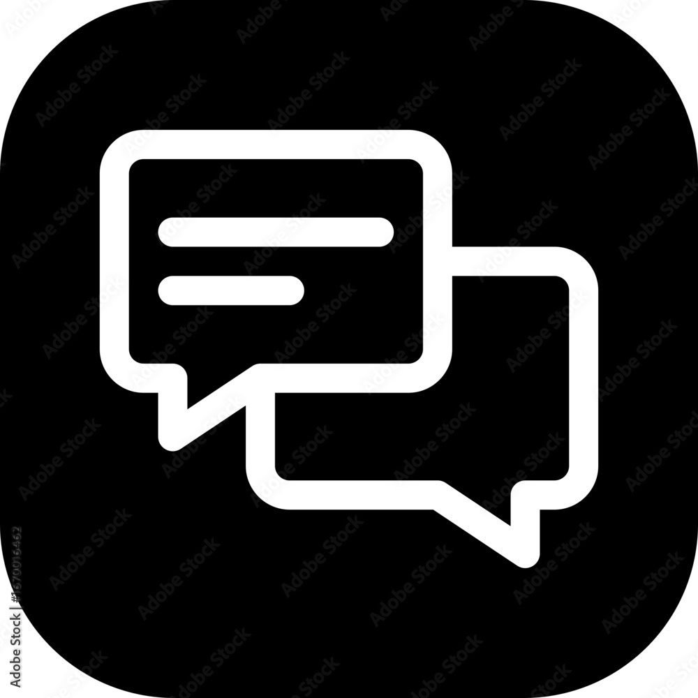 Poster chat conversation bubbles with ellipsis for messaging