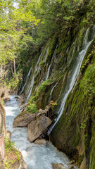 Lots of water after rainfall in the Wimbachklamm in Bavaria
