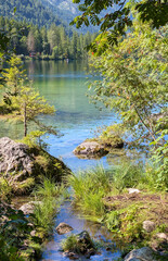 The Hintersee is considered the cleanest lake in Bavaria