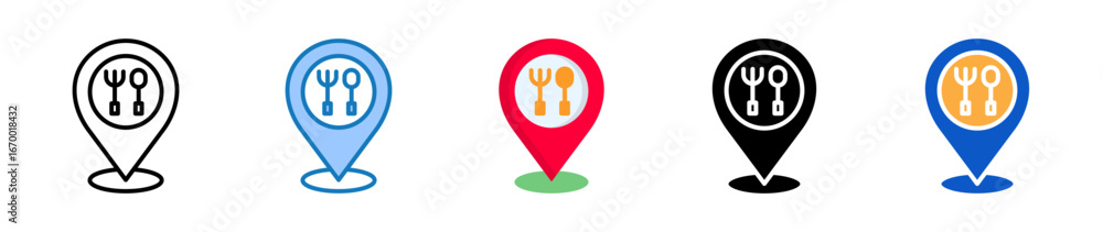 Poster restauraunt multiple style icons set design vector illustration.
