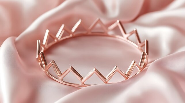 An illustration of a business growth concept with a heart-shaped red ribbon and red and silver stars as a metallic love sign