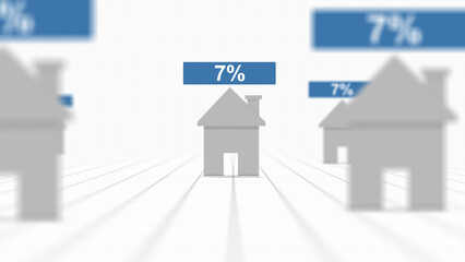 Houses locked into 7 Percent Interest Rates