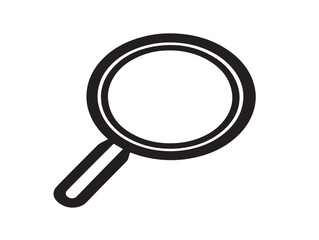 Sleek Magnifying Glass Icon Designed With Modern Minimalist Art