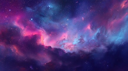 Obraz premium Space galaxy nebula background wallpaper cosmic sky stars universe astronomy night purple pink blue
