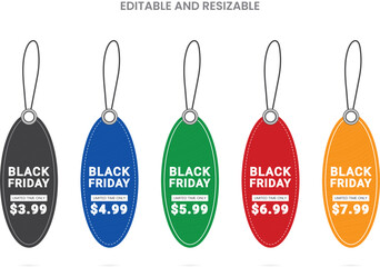 Premium Editable Hang Tag Design Templates | Big Sale & Discount Labels 2026