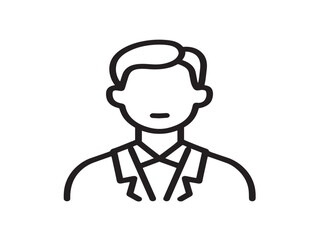 Modern Marketing Icon Styled With Contemporary Minimal Line Design