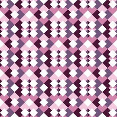 Abstract Plaid Mosaic Seamless Pattern in Pink and Violet