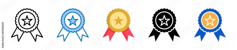 Poster badge multiple style icons set design vector illustration.
