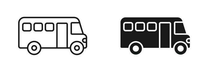 Bus icon vector. bus sign and symbol