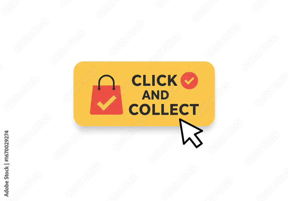 Poster effortlessly browse and collect your purchases with this convenient online shopping button.