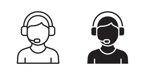 Customer Care Service and Support Icon . customer support icon , call center Icon