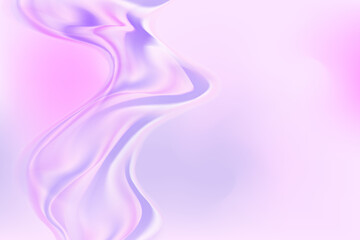 Light lavender violet color background, fluid purple gradient wallpaper with liquid wavy lines. Elegant pure, glowing fluid composition, cosmetology presentation, beauty science, skin care web banner