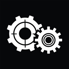 Double Gear Business Mechanism Symbol