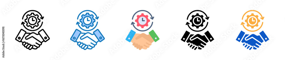 Aufkleber dedication multiple style icons set design vector illustration.
